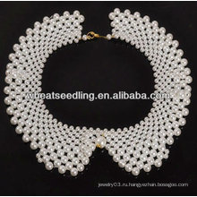 Мода Корея Стиль ошейник ожерелье ручной работы ожерелье перлы FN03